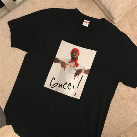 supreme gucci mane tee|Supreme Gucci Mane Tee Black .